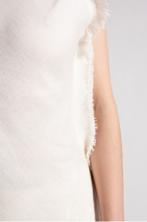 marni logo-tape Fringed top