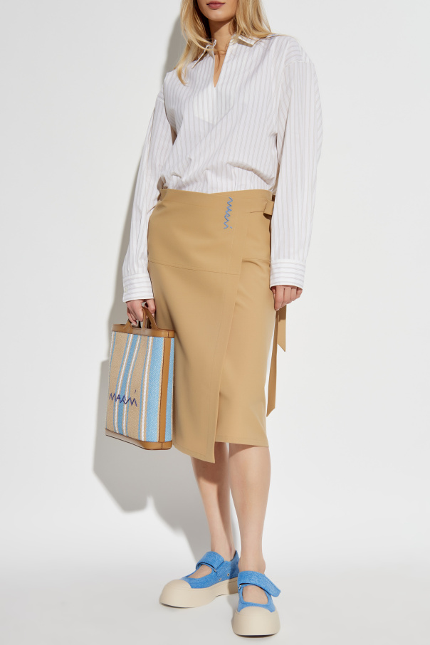 Marni Oversize-Top mit gestreiftem Muster