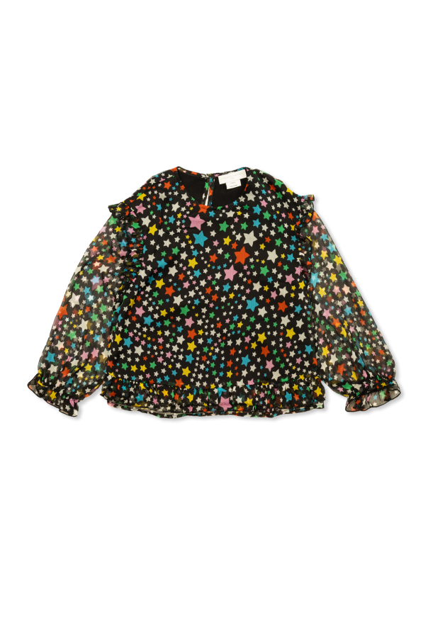 Stella McCartney Kids Top z motywem gwiazd