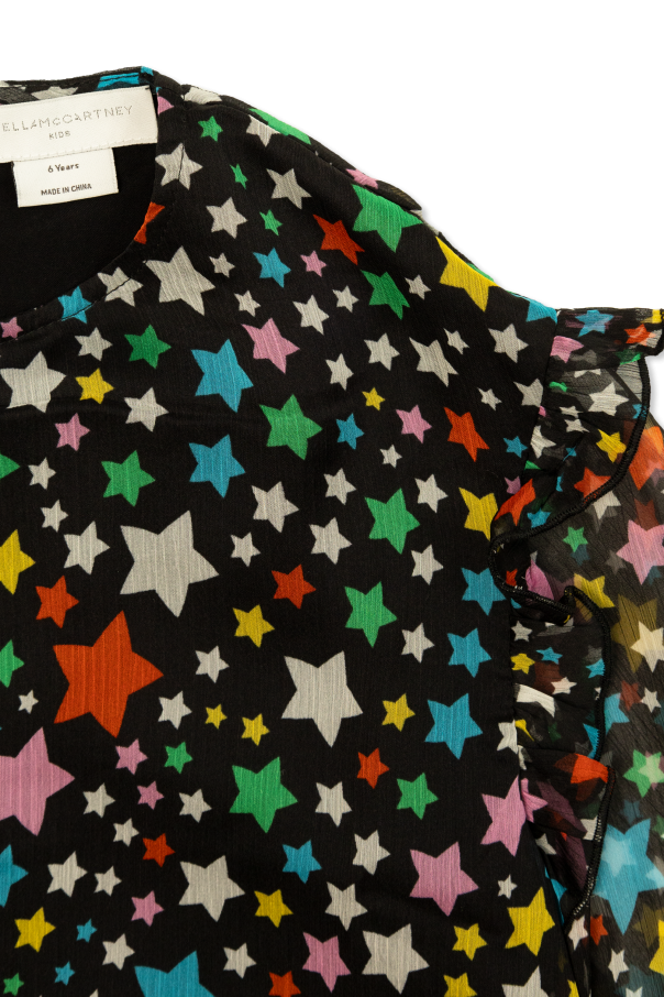 Stella McCartney Kids Top z motywem gwiazd