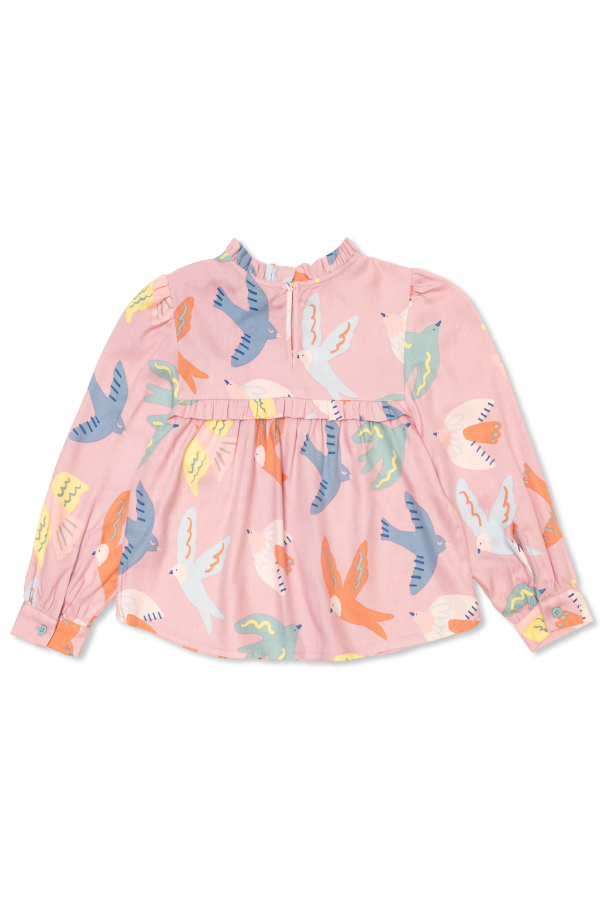 Stella McCartney Kids Top with a stand-up collar