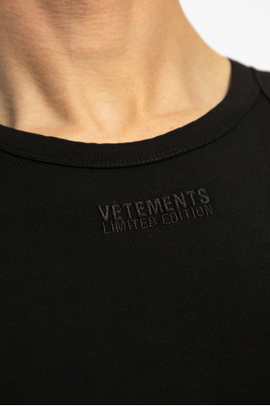 VETEMENTS Top z logo