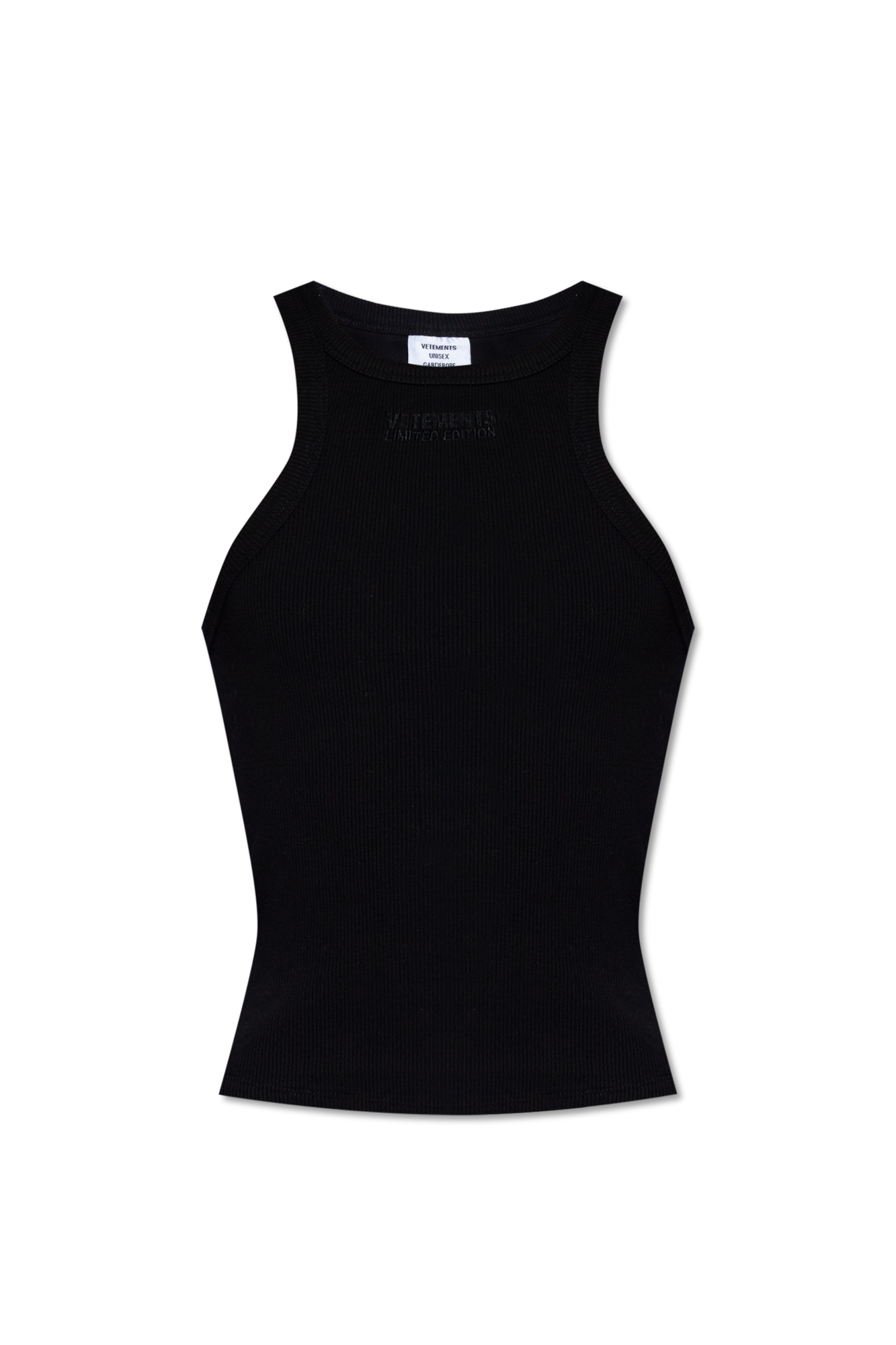 VETEMENTS Ribbed tank top