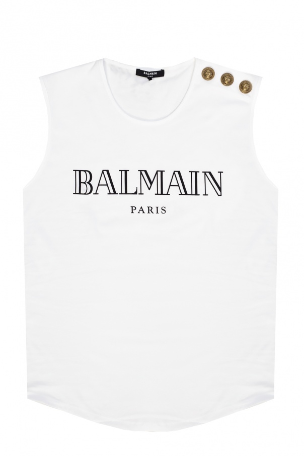 Balmain Logo-printed tank top