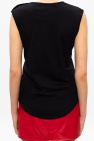 Balmain BLACK Printed tank top