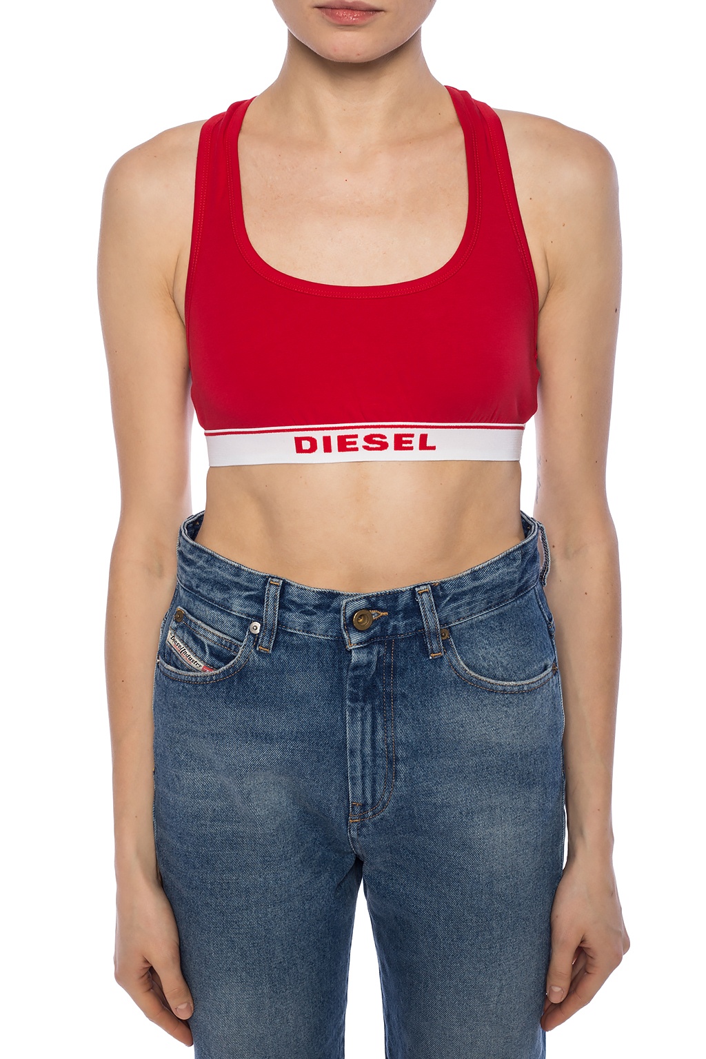 Diesel Women's Ufsb-mileys Sports Bra : : Fashion
