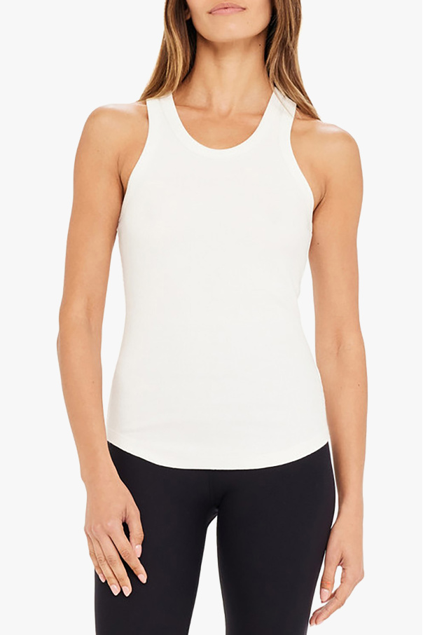 White Ribbed top 