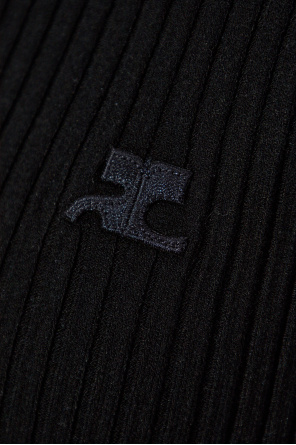 Courrèges Top con logotipo z