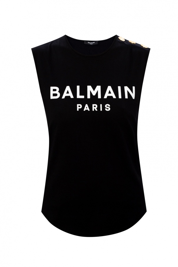 Balmain bawe balmain Kids logo-print crew neck sweatshirt