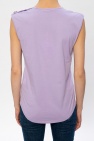 Balmain PURPLE Sleeveless T-shirt