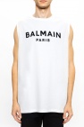 Balmain Top with velvet logo