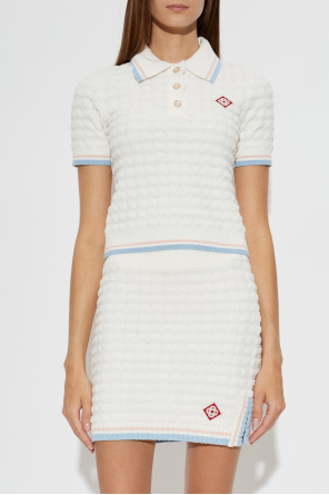 Casablanca Polo z bawełny typy ‘frotte`