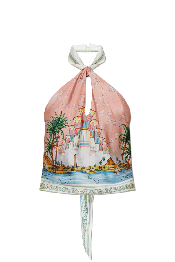 Silk top with open back od Casablanca