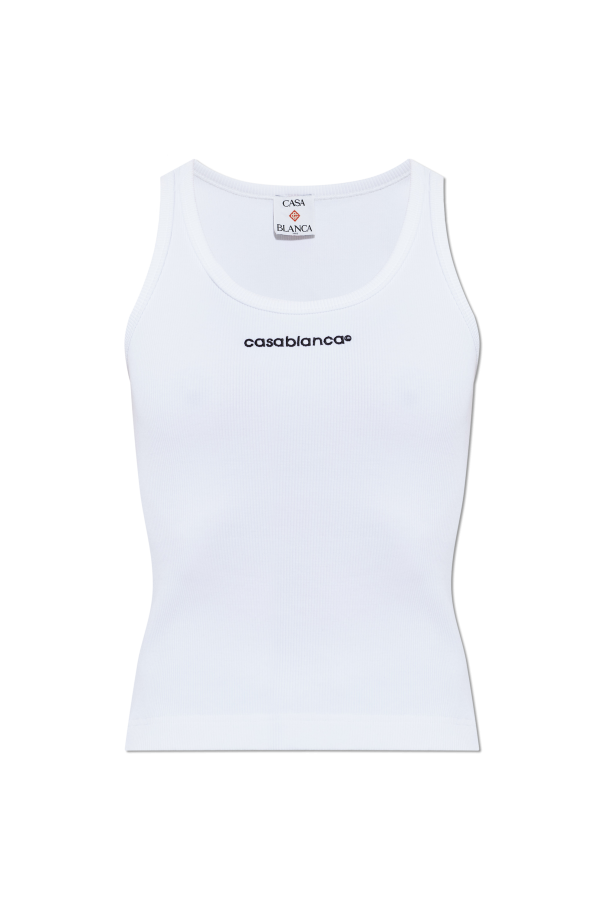 Ribbed top with logo od Casablanca