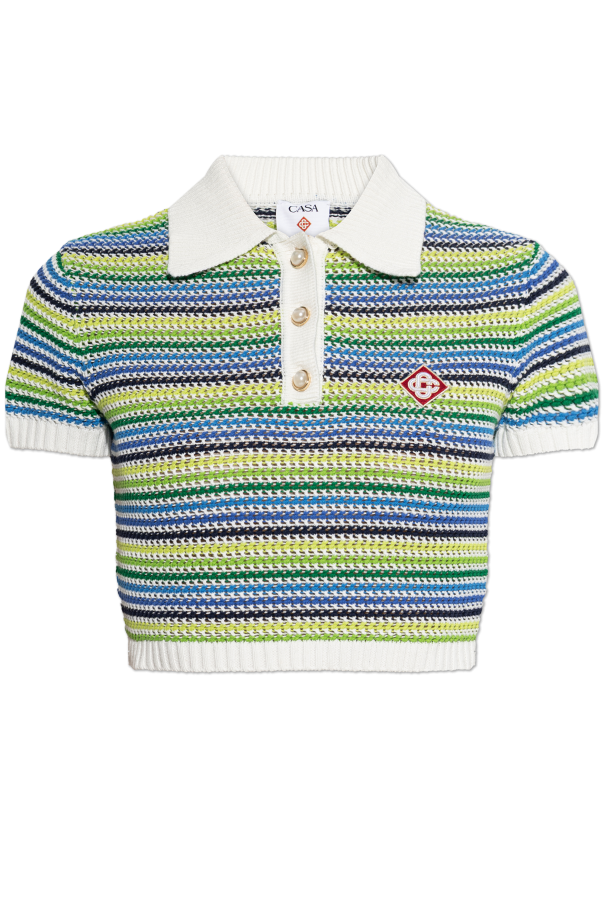 Casablanca Polo shirt with logo patch