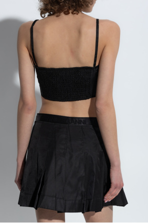 Ganni Short strap top