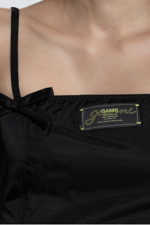 Ganni Short strap top