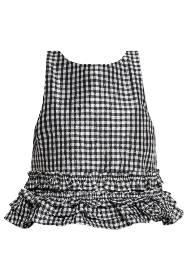 Top with ruffles od Ganni