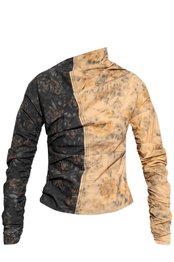 Top with decorative draping od Ganni