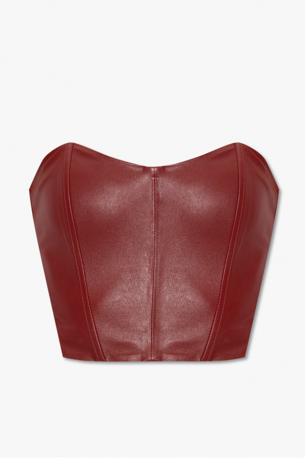 The Mannei ‘Oviedo’ leather top