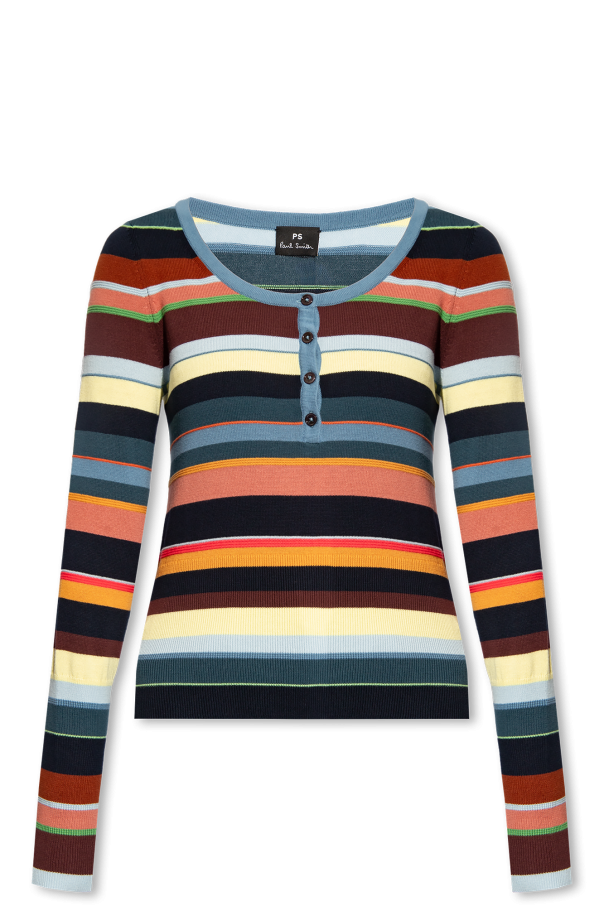 PS Paul Smith Sweter z wzorem w paski