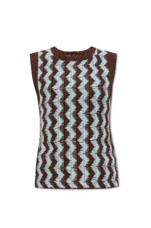 Top with geometrical pattern od Wales Bonner