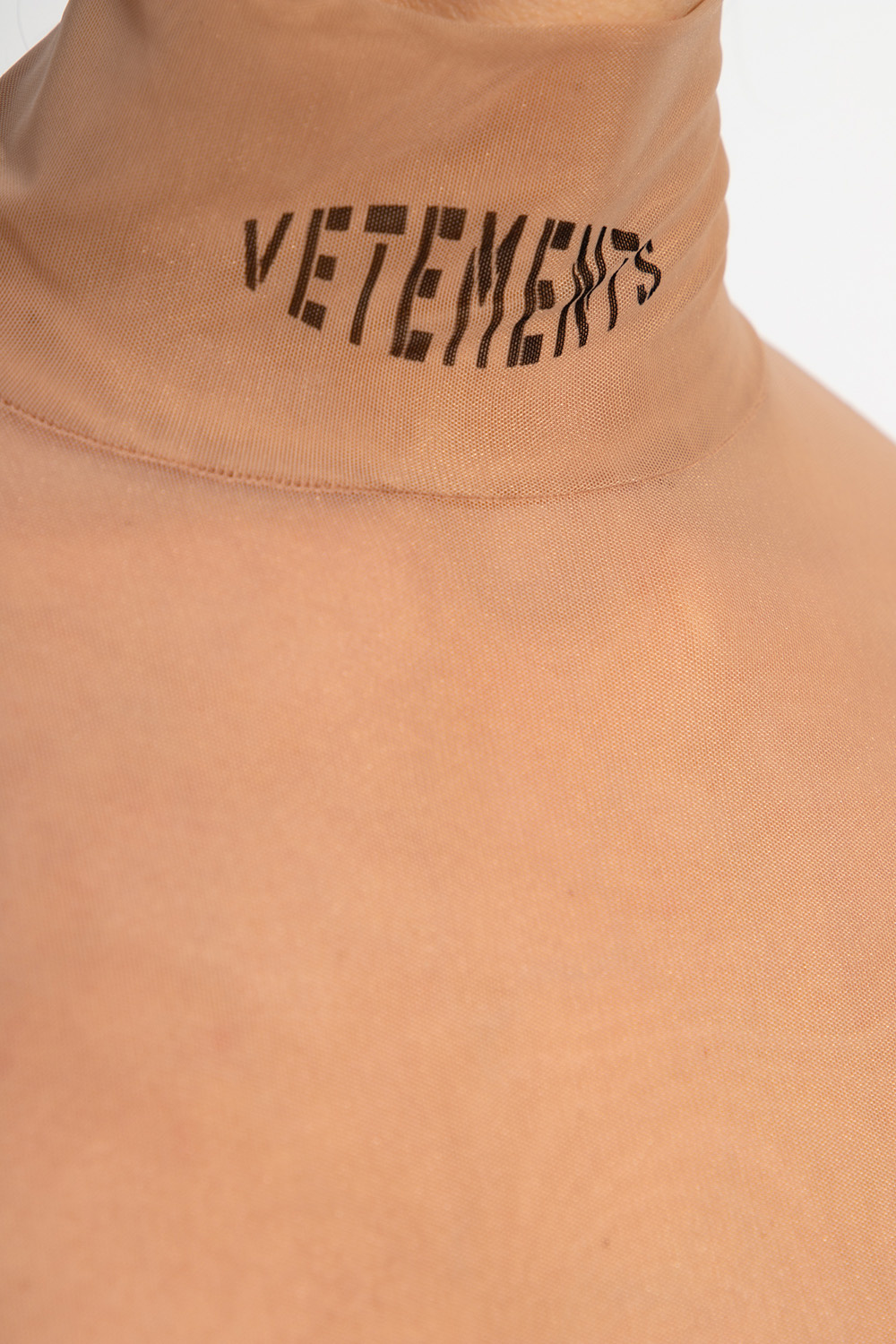 VETEMENTS Sheer top with logo