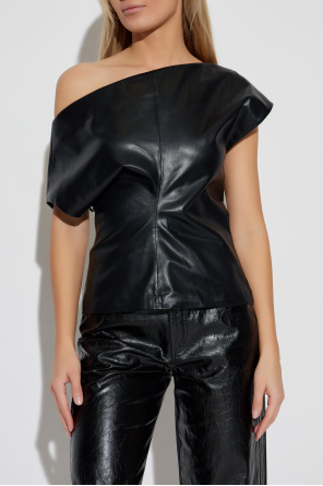 Rag & Bone  Faux leather top Eleonor