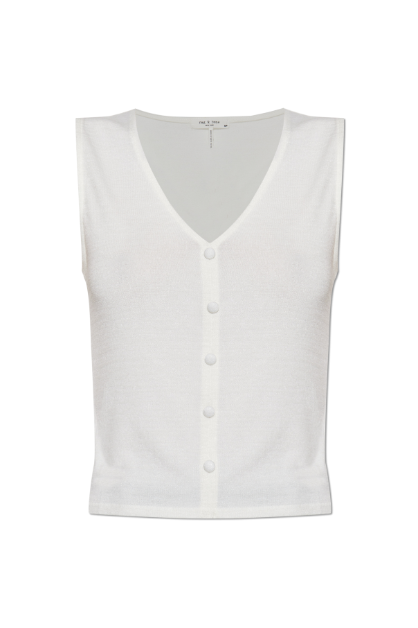 Rag & Bone  Top with decorative buttons