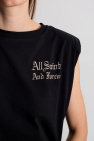 AllSaints BLACK ‘We Are Coni’ sleeveless T-shirt