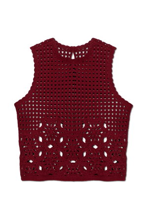 Crochet sleeveless top