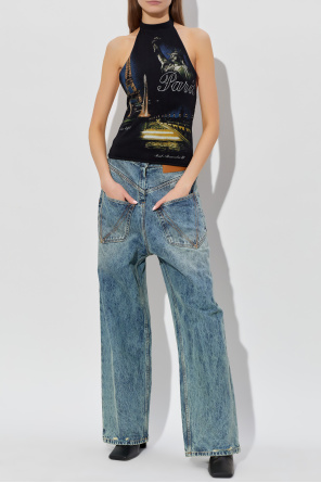 Top con estampado od VETEMENTS