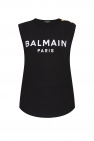 Balmain logo-tape shirt jacket