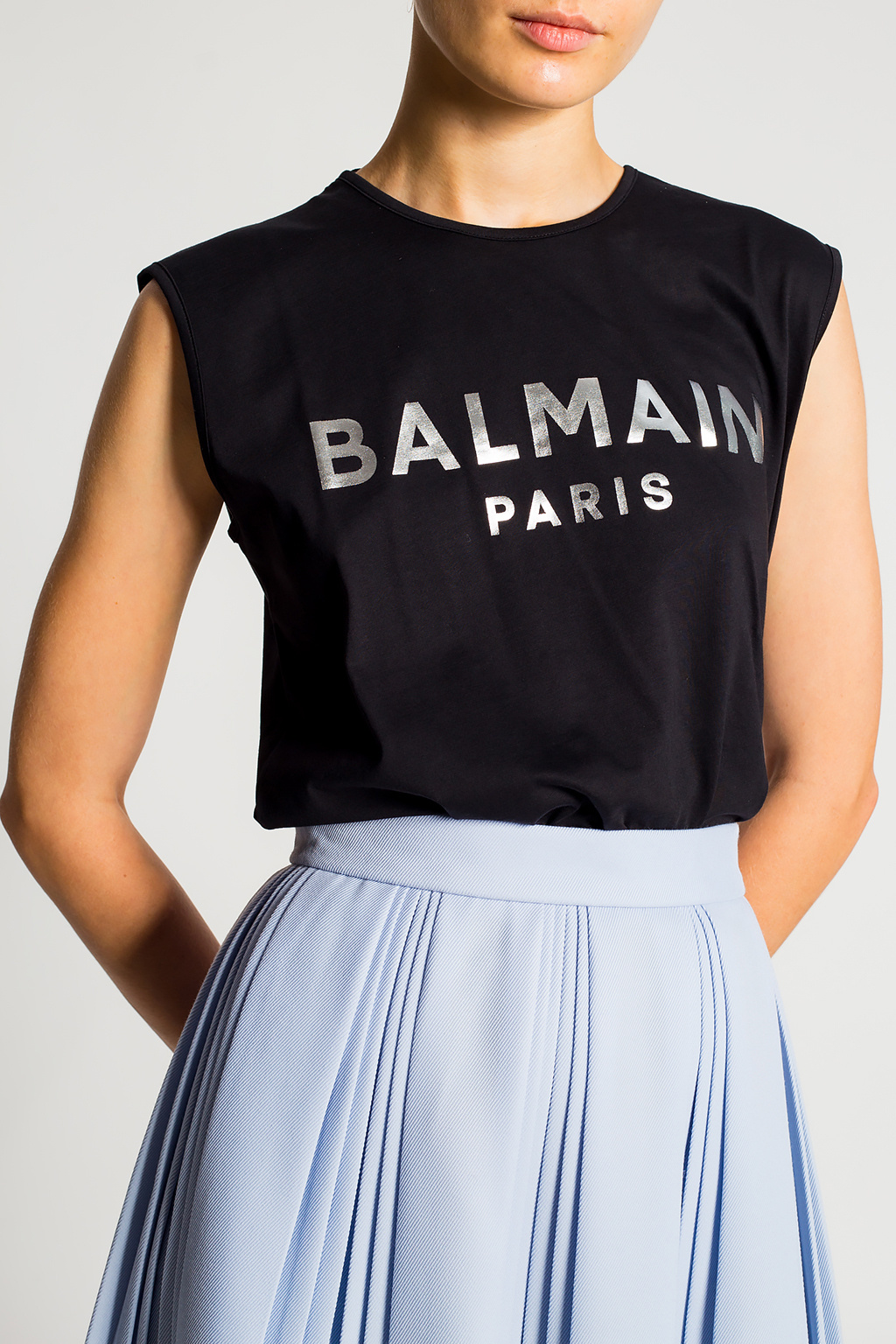 Balmain Sleeveless top with logo