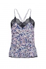 Zadig & Voltaire NAVY BLUE Patterned top with straps