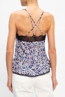 Zadig & Voltaire NAVY BLUE Patterned top with straps