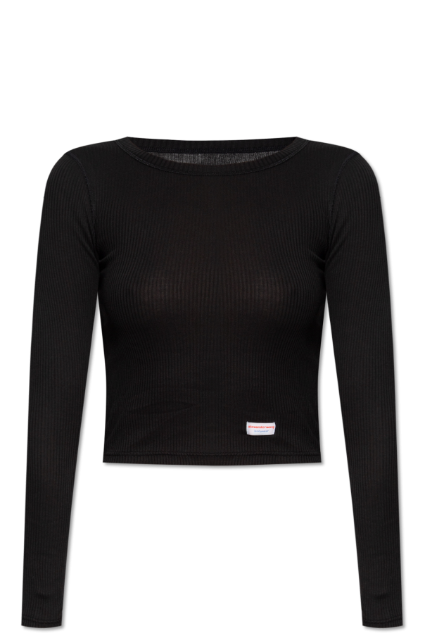 Alexander Wang Ribbed top with logo