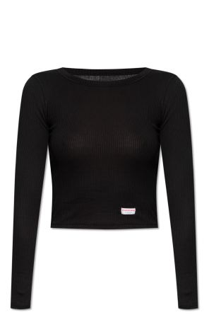 Ribbed top with logo