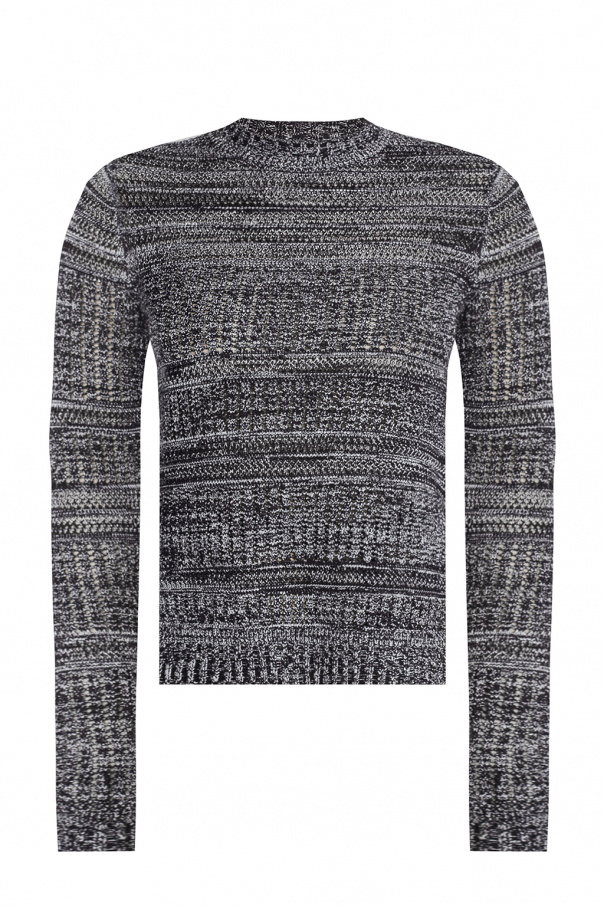 PROENZA SCHOULER twisted knitted top Black Openwork sweater