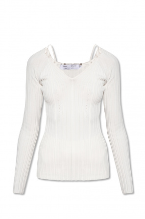 Proenza Schouler White Label cut out knitted top