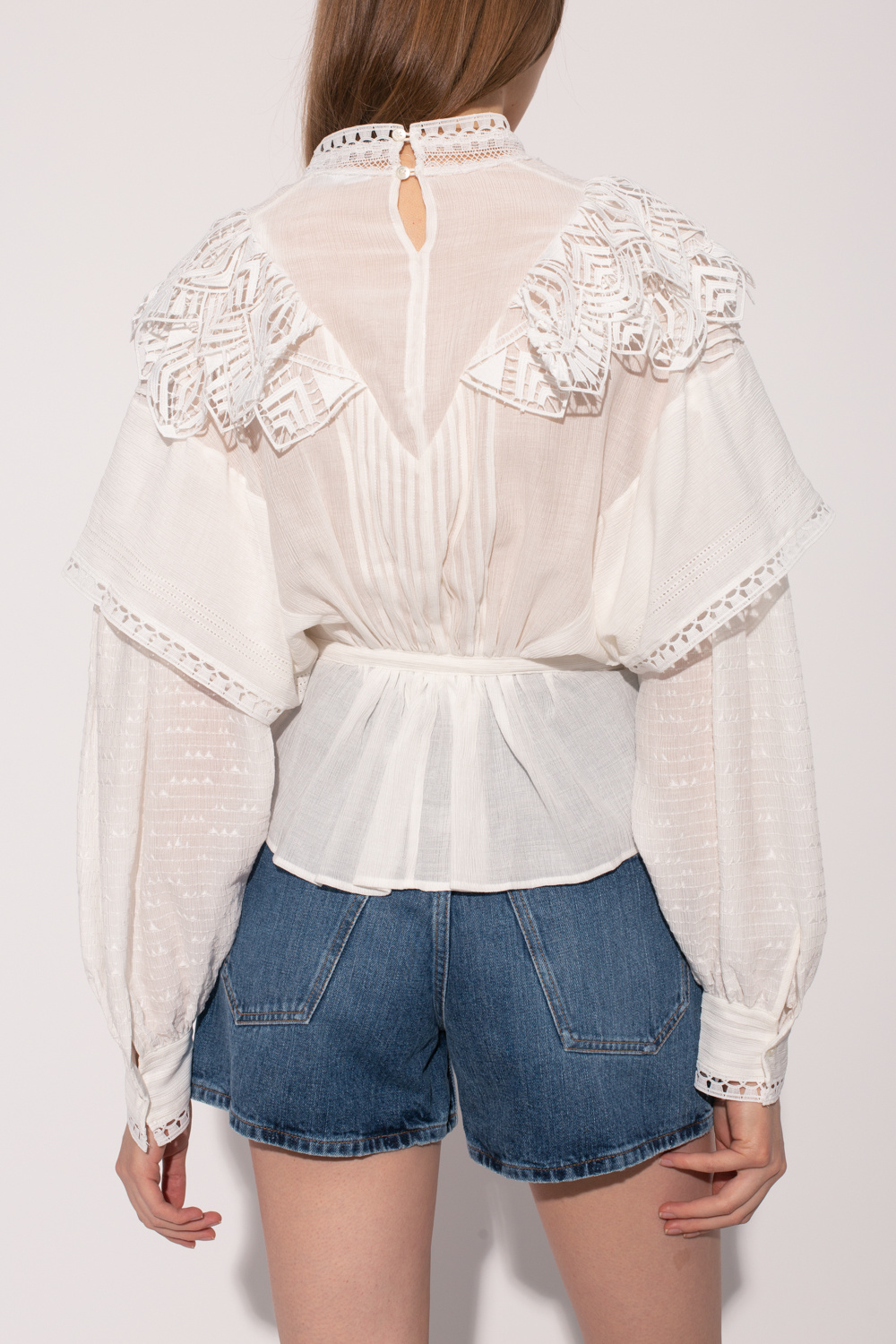 Iro Top with standing collar