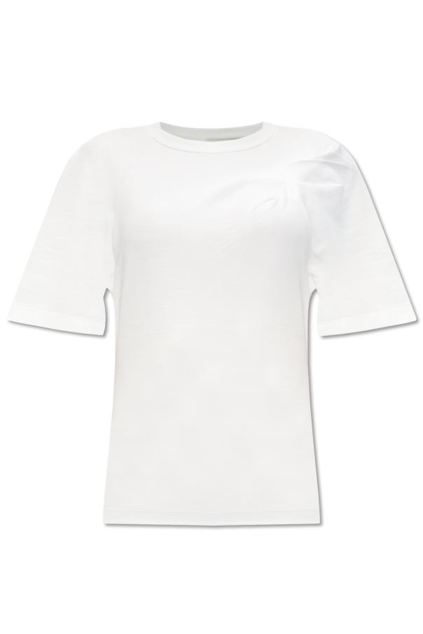 Iro T-shirt z drapowanym detalem ‘Umae’