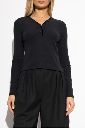 FRAME Top con escote en pico