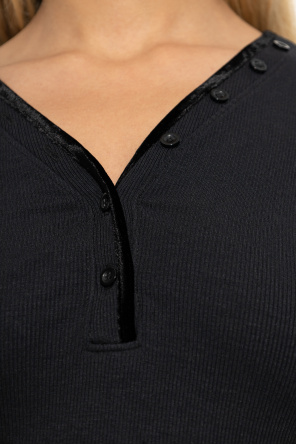 FRAME Top con escote en pico