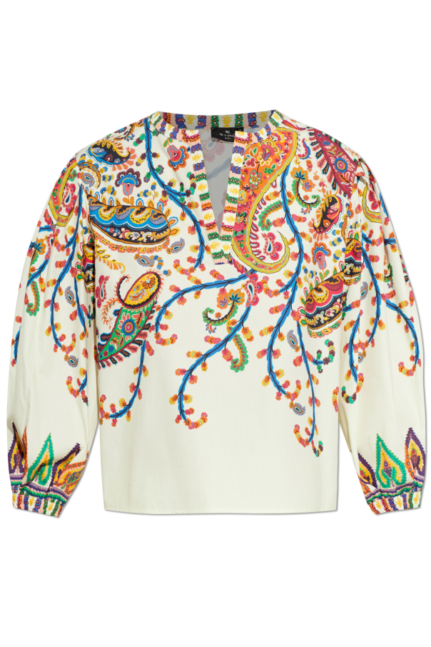 Top with sweetheart neckline od Etro