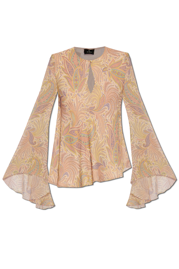Etro Wzorzysty top o luźnym kroju