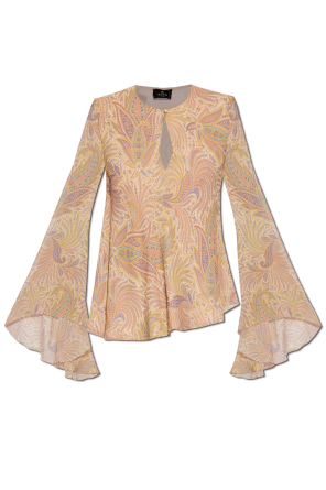 Patterned top with loose fit