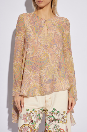 Etro Wzorzysty top o luźnym kroju