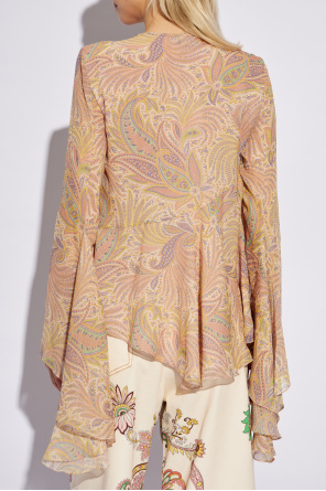 Etro Wzorzysty top o luźnym kroju