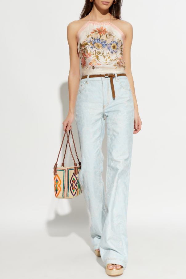 Etro Silk off-shoulder top